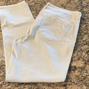 NYDJ Ankle Off White Jeans Size 12 EUC